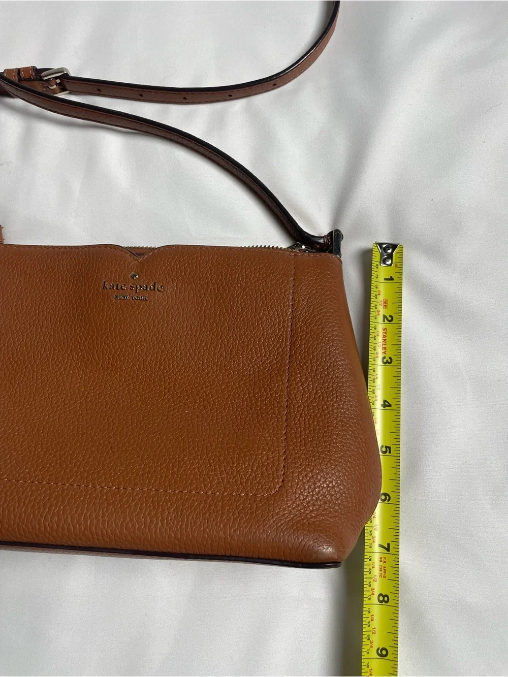 kate spade New York Pebbled Leather Crossbody Bag in Brown